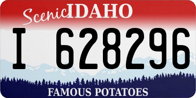 ID license plate I628296
