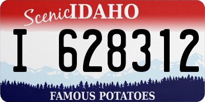 ID license plate I628312