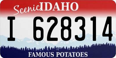 ID license plate I628314