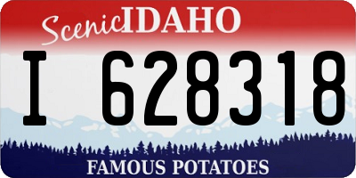 ID license plate I628318