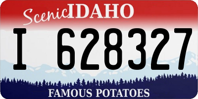 ID license plate I628327