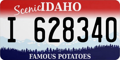 ID license plate I628340