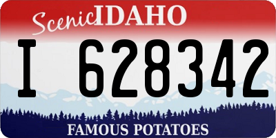 ID license plate I628342