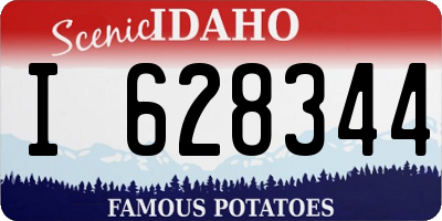 ID license plate I628344