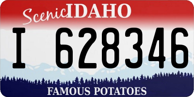 ID license plate I628346