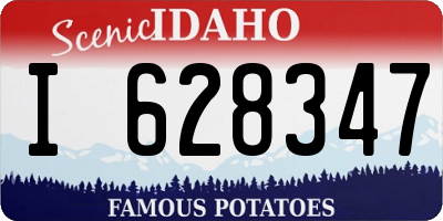 ID license plate I628347