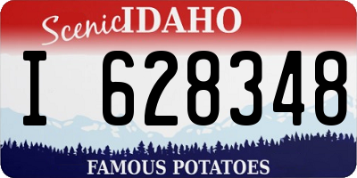 ID license plate I628348