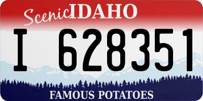 ID license plate I628351