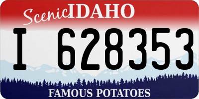 ID license plate I628353