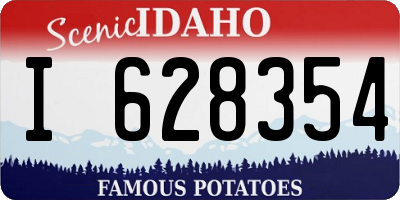 ID license plate I628354