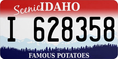 ID license plate I628358