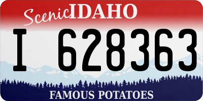 ID license plate I628363