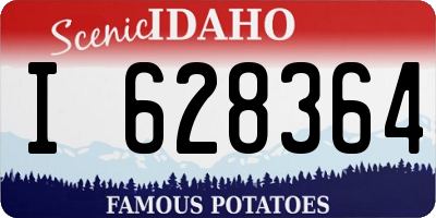 ID license plate I628364