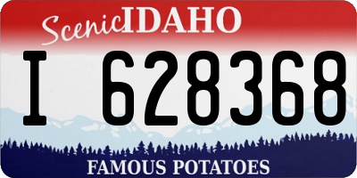 ID license plate I628368