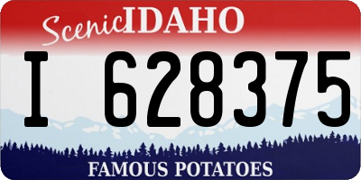 ID license plate I628375