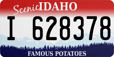 ID license plate I628378