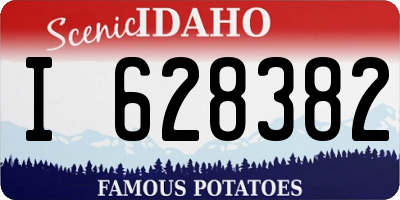 ID license plate I628382