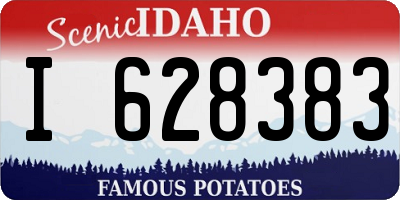 ID license plate I628383