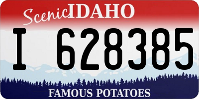 ID license plate I628385