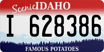ID license plate I628386