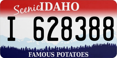 ID license plate I628388