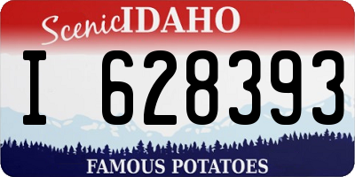 ID license plate I628393