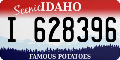 ID license plate I628396
