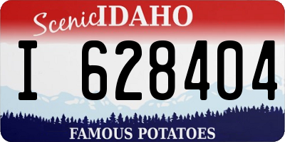 ID license plate I628404