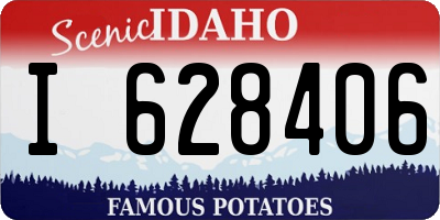 ID license plate I628406