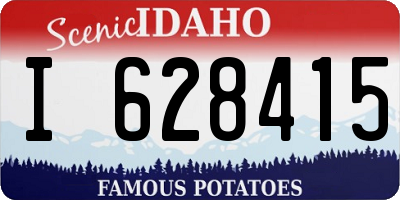 ID license plate I628415
