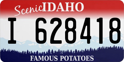 ID license plate I628418
