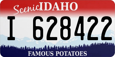 ID license plate I628422