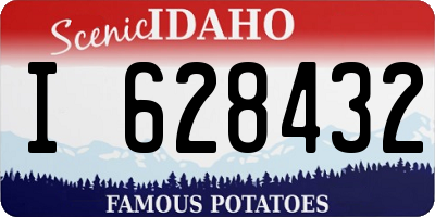 ID license plate I628432