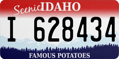 ID license plate I628434