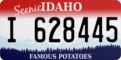 ID license plate I628445