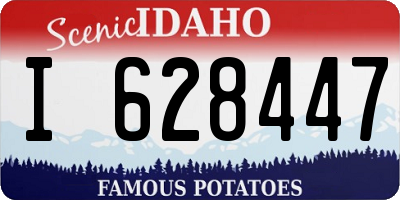 ID license plate I628447