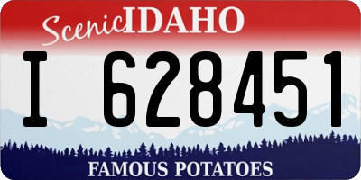 ID license plate I628451