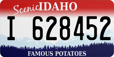 ID license plate I628452