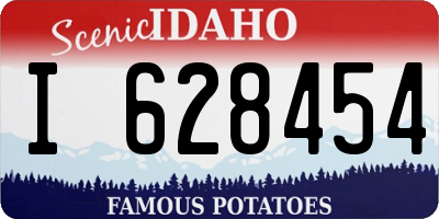 ID license plate I628454