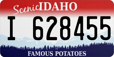 ID license plate I628455