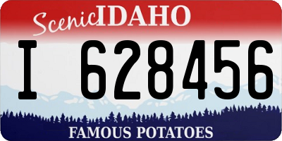 ID license plate I628456