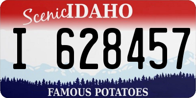 ID license plate I628457