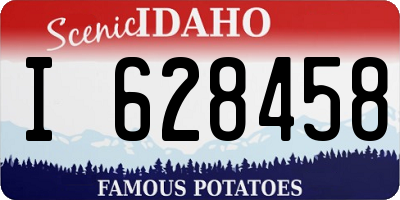 ID license plate I628458
