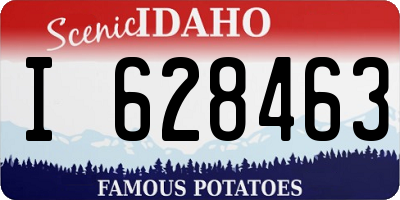 ID license plate I628463
