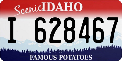ID license plate I628467