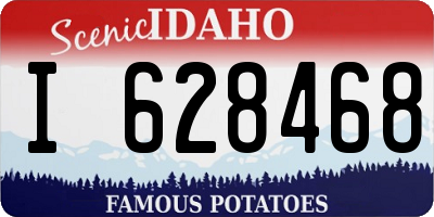 ID license plate I628468