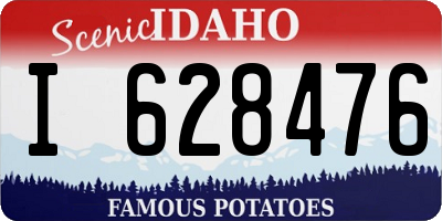 ID license plate I628476
