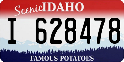 ID license plate I628478