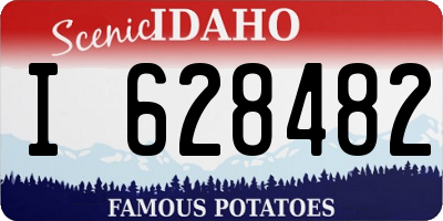 ID license plate I628482
