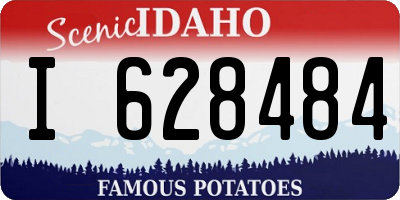 ID license plate I628484